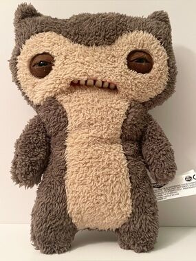 Retired Fuggler Lil’ Demon 12” Plush Brown Fuzzy Spin Master 2018 HTF Rare